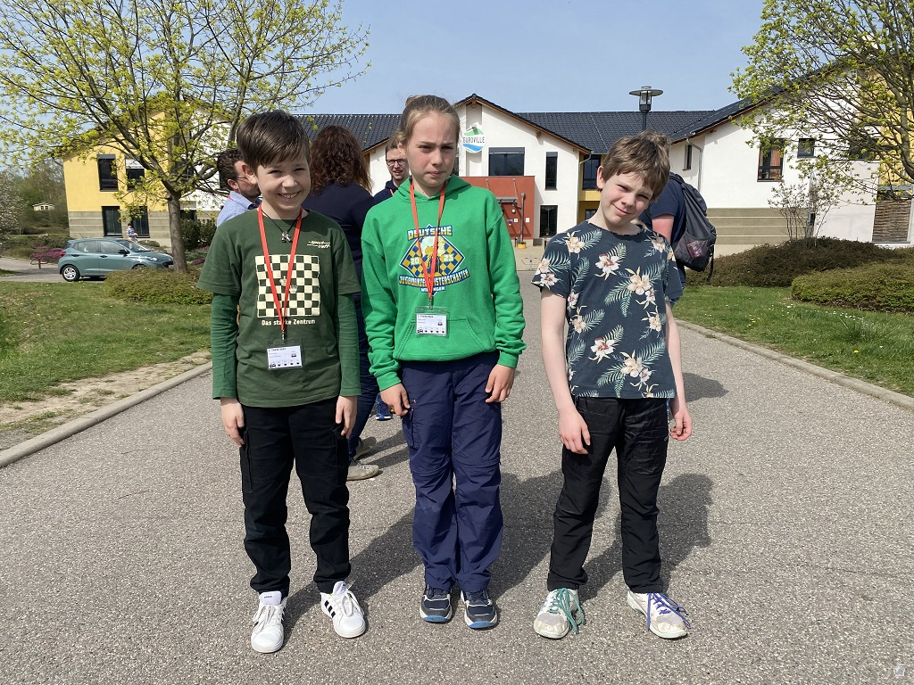 Siegertrio U12 Moritz Franke, Mattheo Gabriel Junge, Erik Heitmann